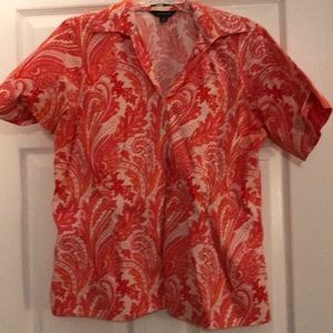 Salmon Floral shirt